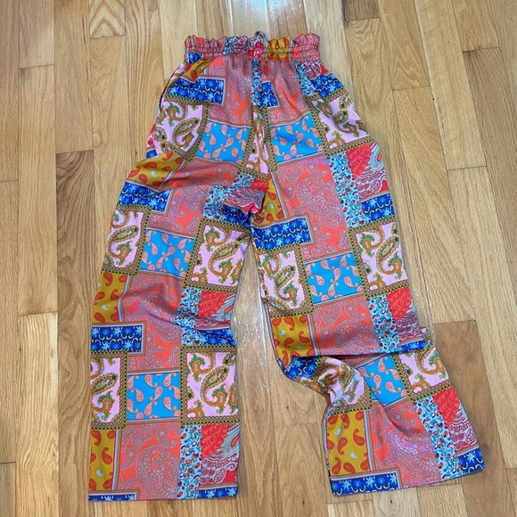 Free People Patchwork Pajama Pants Size XS - Picture 5 of 5